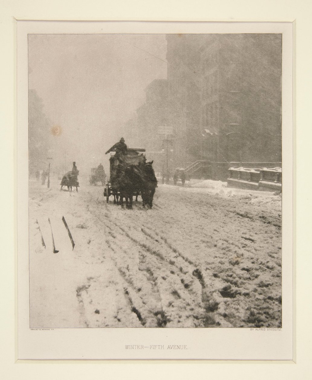 Inverno - Quinta Strada da Alfred Stieglitz