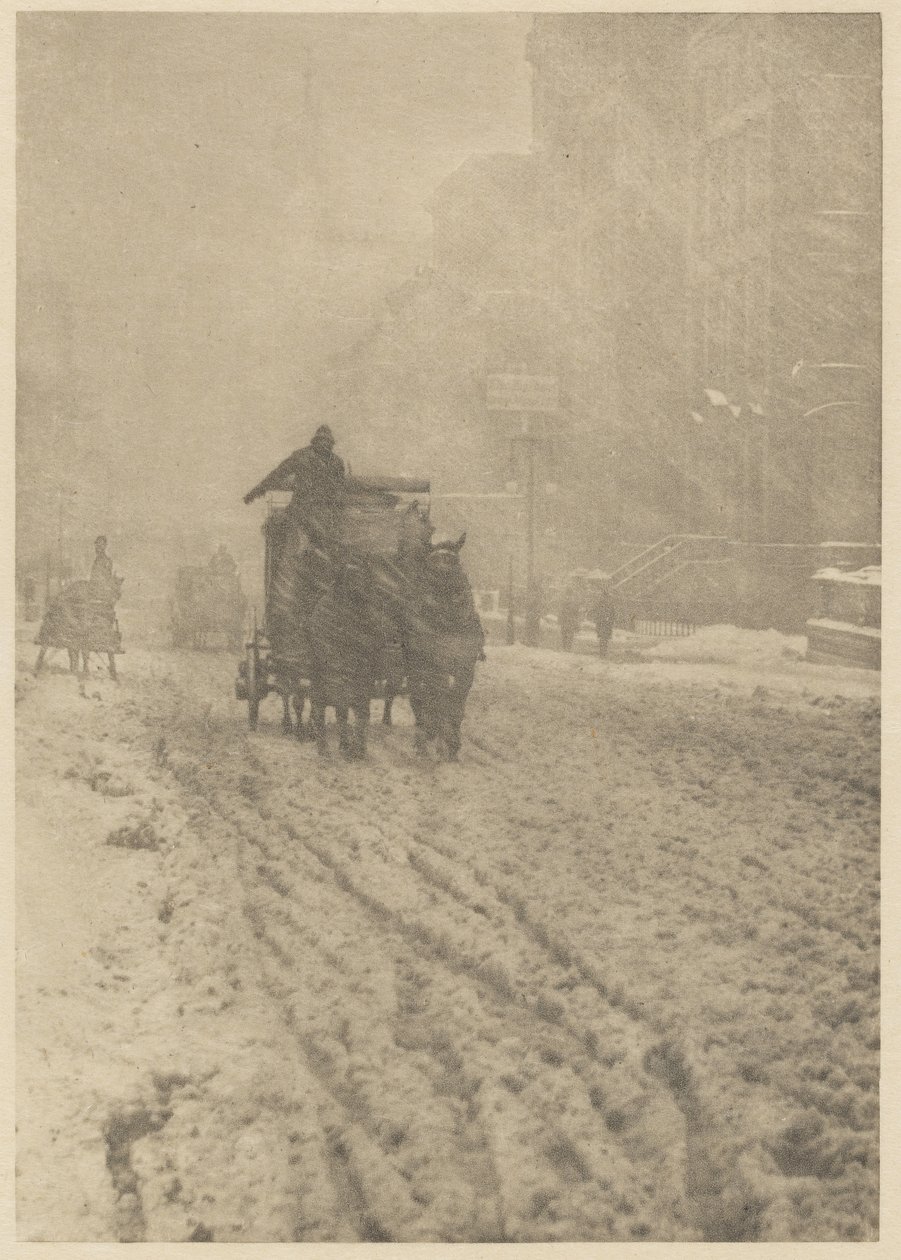 Inverno sulla Quinta Strada da Alfred Stieglitz