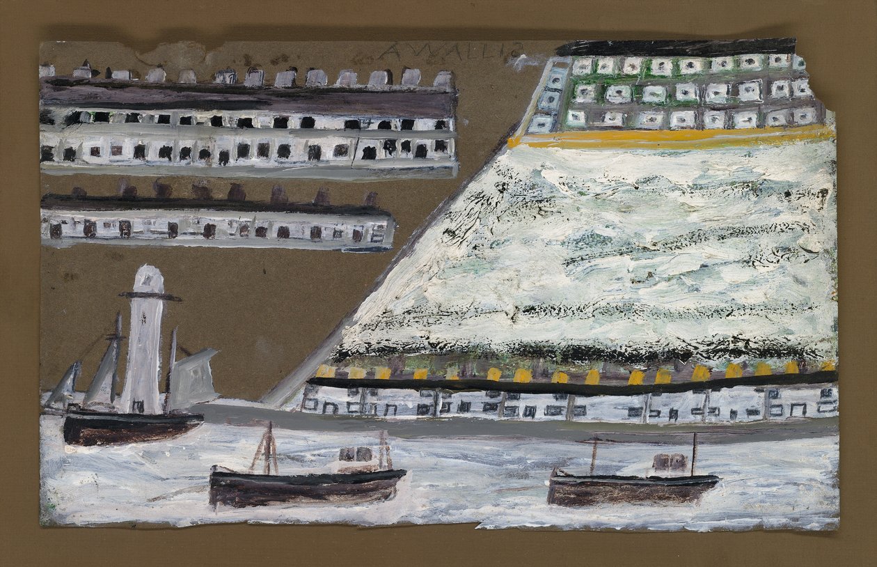 Navi e faro, case da Alfred Wallis