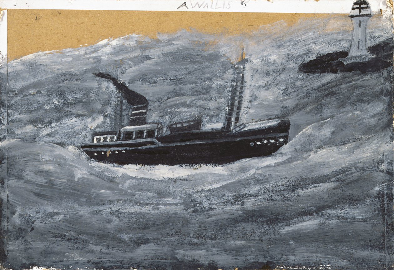 Peschereccio e molo da Alfred Wallis