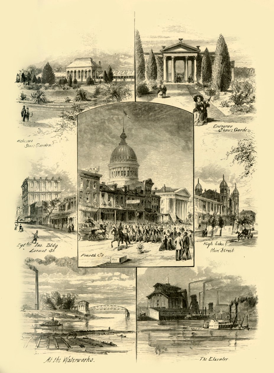 Scene a St. Louis, 1874 da Alfred Rudolph Waud