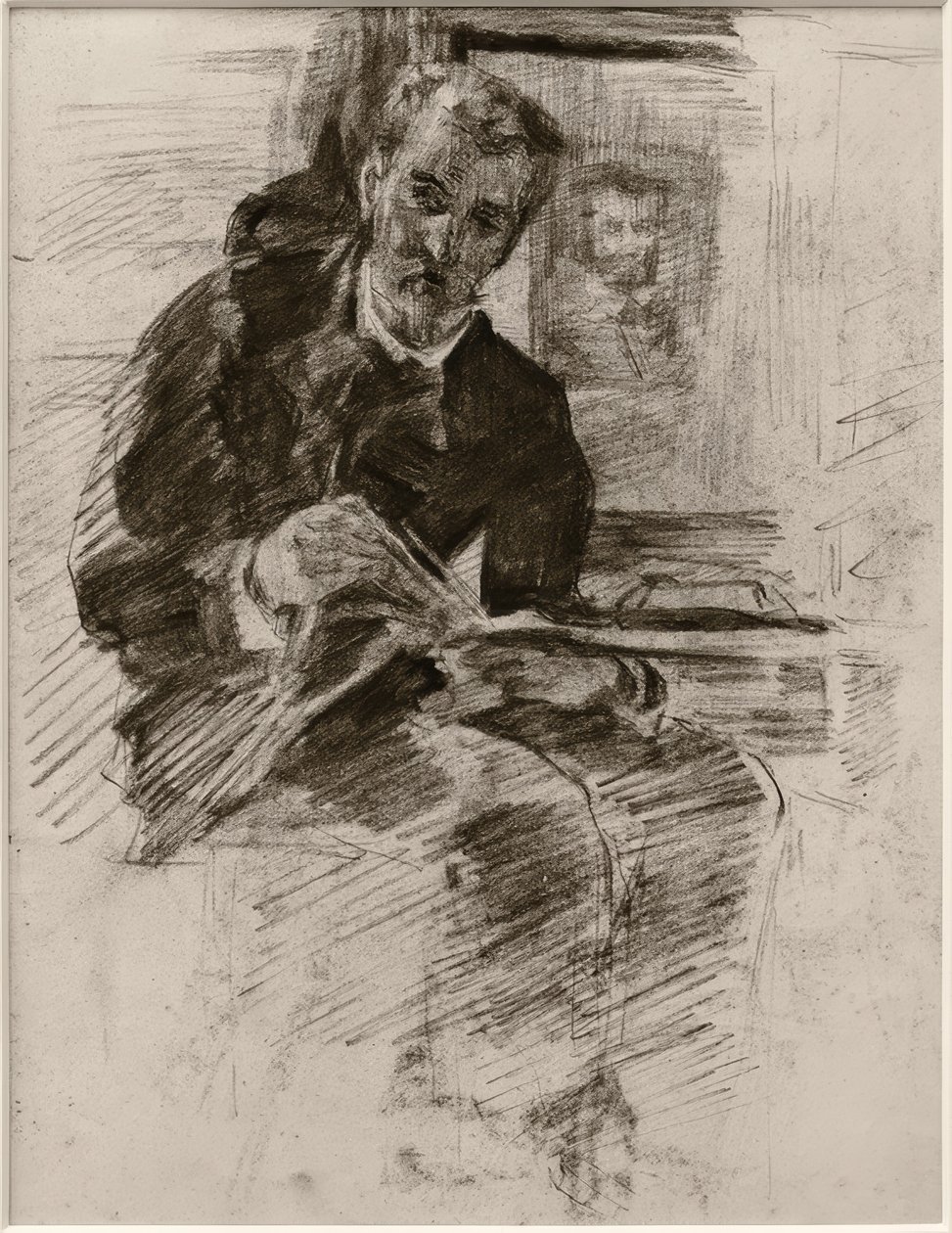 Uomo che legge da Alfred William Finch