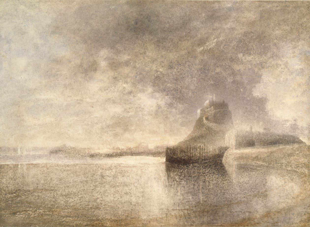 Castello di Holy Island, Northumbria, c1882-3 da Alfred William Hunt
