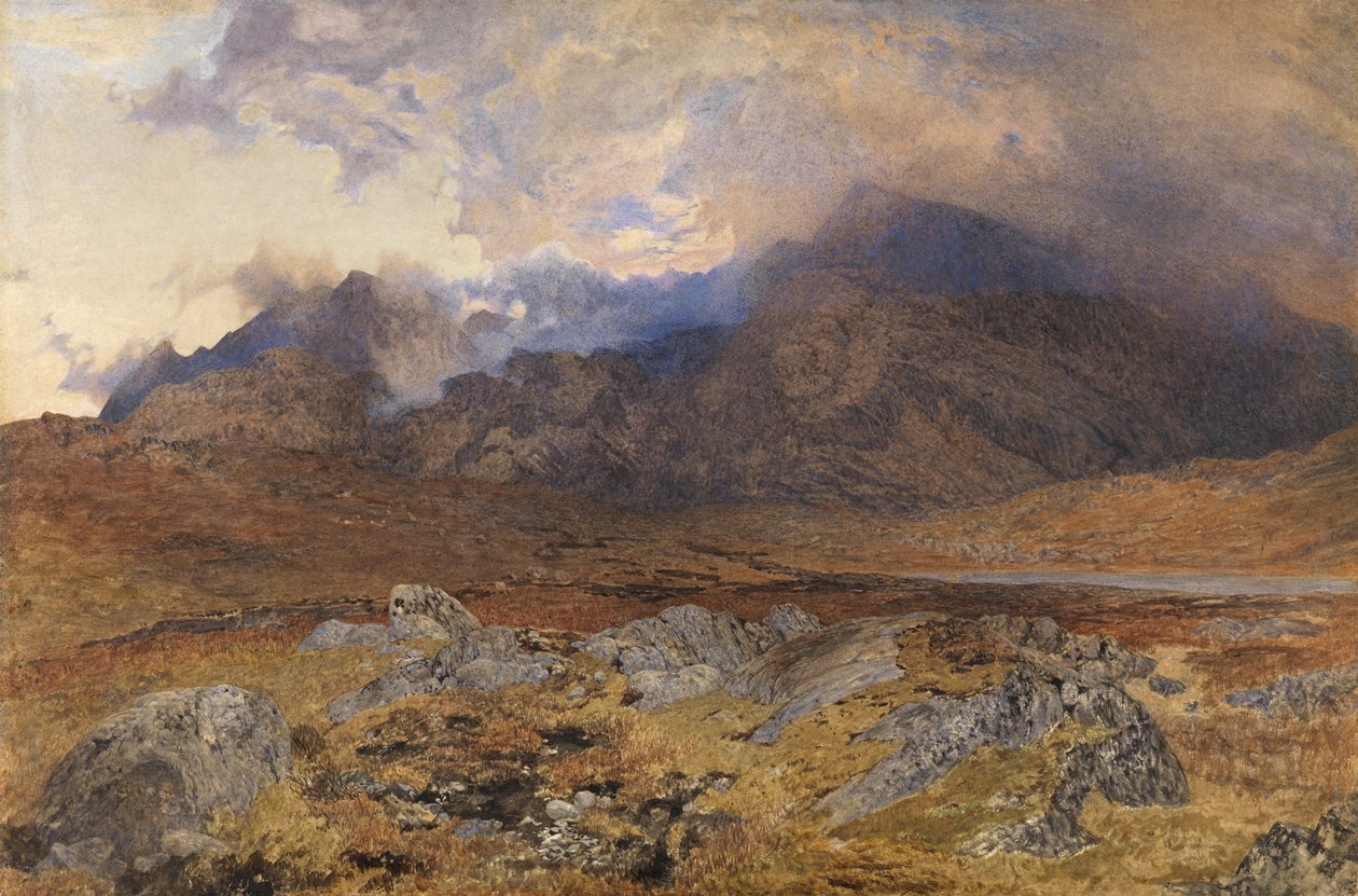 Snowdon dopo una grandinata di aprile da Alfred William Hunt