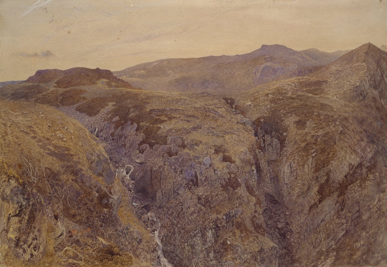 Paesaggio gallese, 1858 da Alfred William Hunt