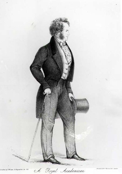 Un Accademico Reale, un Ritratto di Charles Landseer (1799-1879), pub. da Thomas McLean, 1843 da Alfred d Orsay