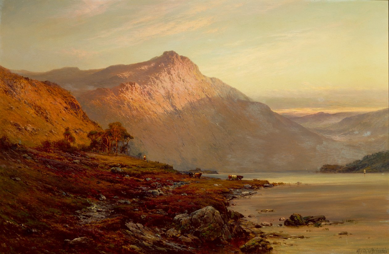 Dhu Loch vicino a Balmoral da Alfred de Breanski