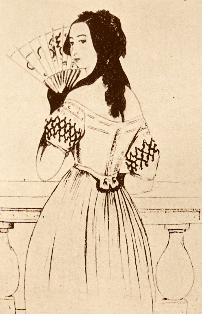 George Sand (disegno) da Alfred de Musset