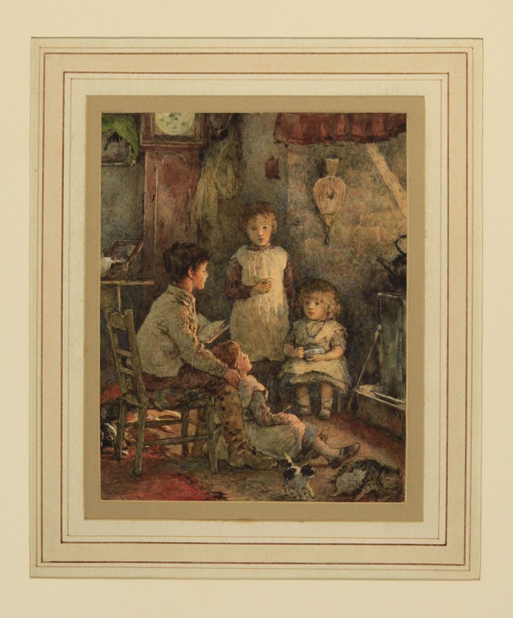 Bambini intorno al fuoco da Alice Clausen