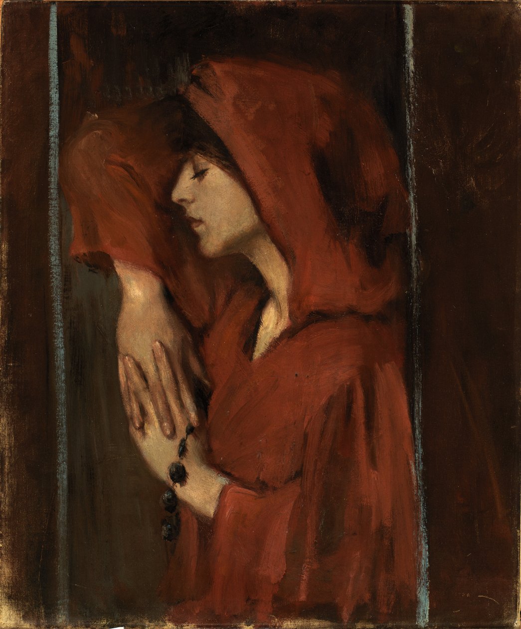 Donna con cappuccio rosso da Alice Pike Barney