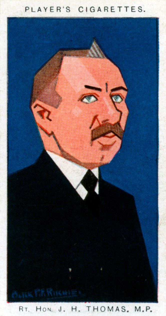 James Henry Thomas, sindacalista e politico britannico, 1926 da Alick P. F. Ritchie