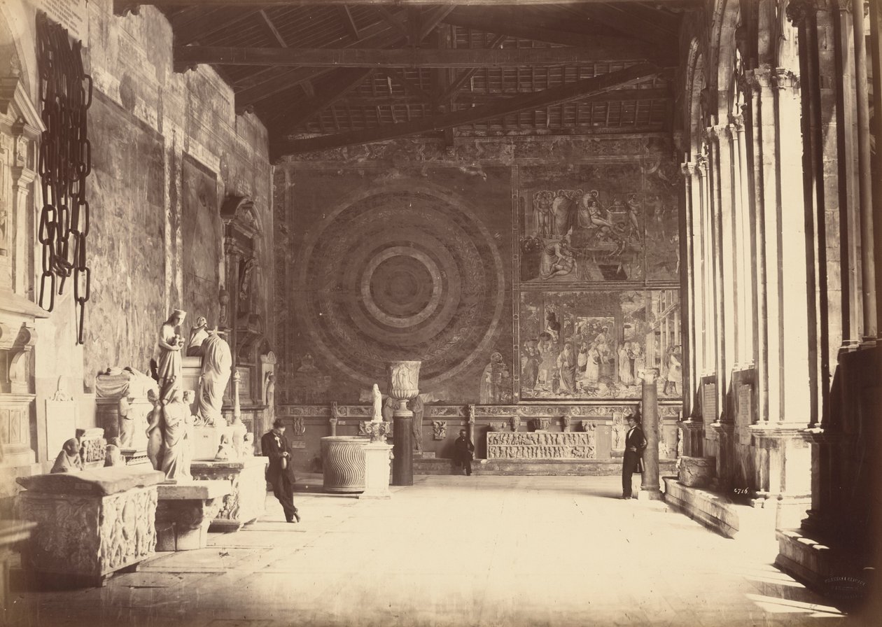 Pise: Corridore del Camposanto,c. 1870 (photo) da Alinari Family