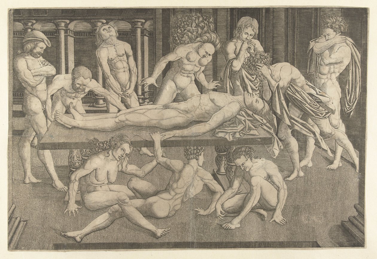 Il pianto di Gattamelata da Narni da Allaert Claesz. (attributed to)