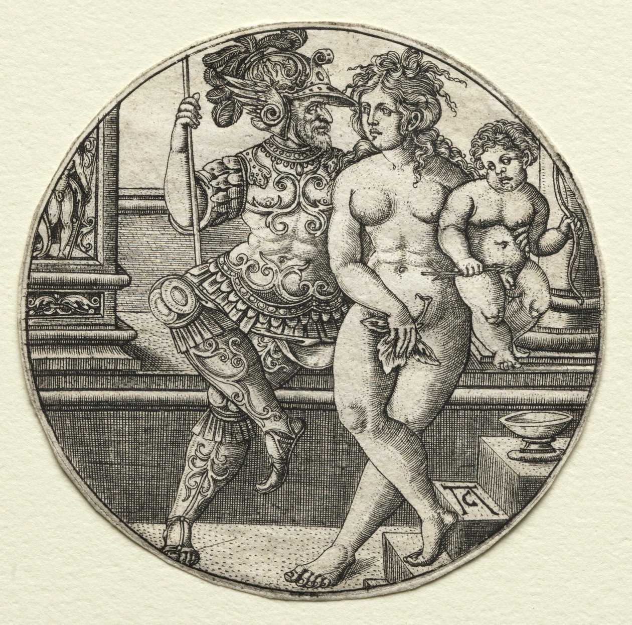 Marte, Venere e Cupido, 1520s da Allaert Claesz