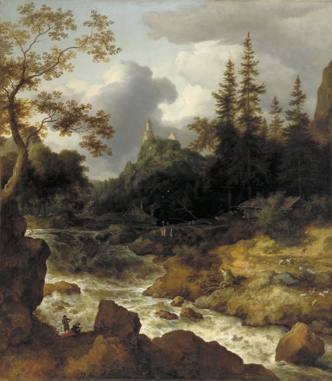 Paesaggio norvegese da Allaert van Everdingen