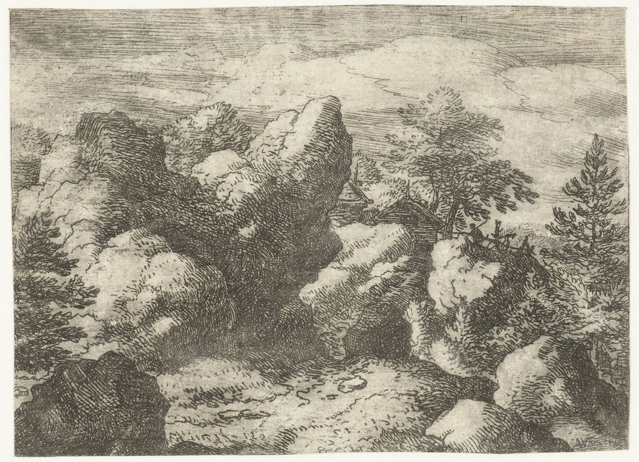 Paesaggio roccioso da Allaert van Everdingen