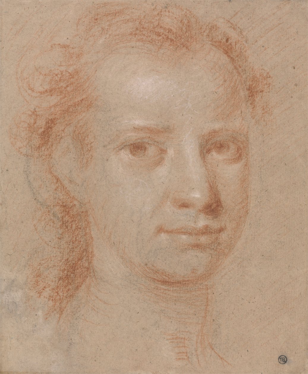 Testa di un giovane uomo o donna da Allan Ramsay