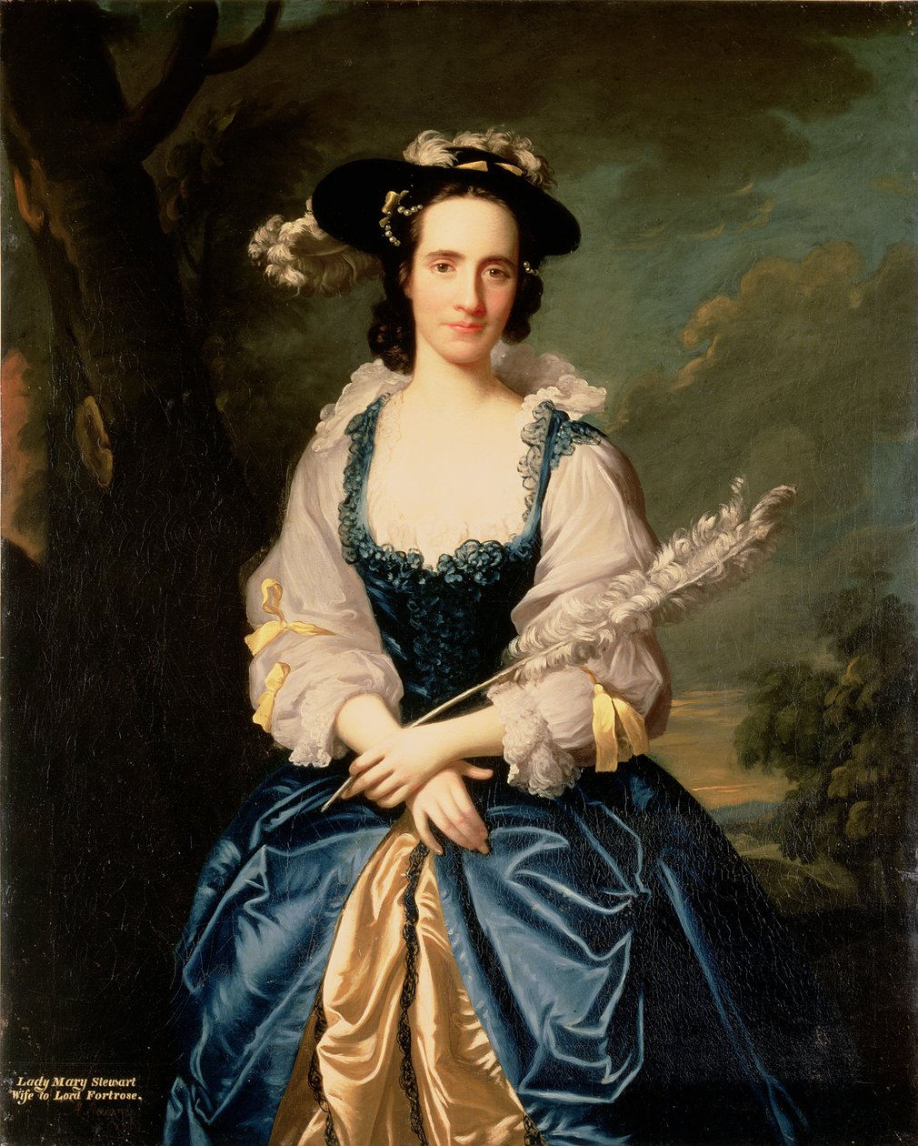 Ritratto di Lady Mary Stewart, moglie di Kenneth Mackenzie, Lord Fortrose, 1749 da Allan Ramsay