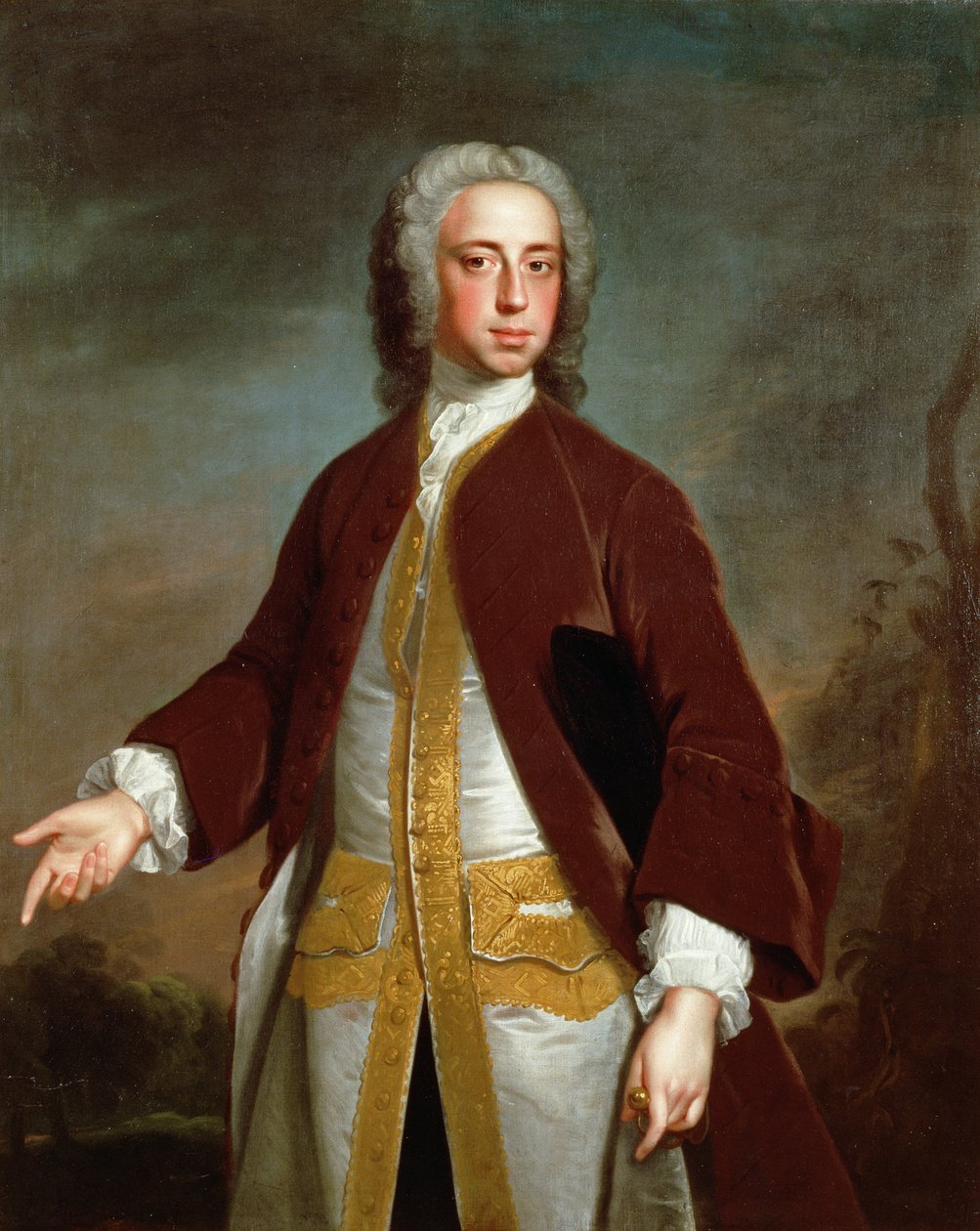 Ritratto di Lord Sherard Manners, 6° figlio del Duca di Rutland, prima del 1742 da Allan Ramsay