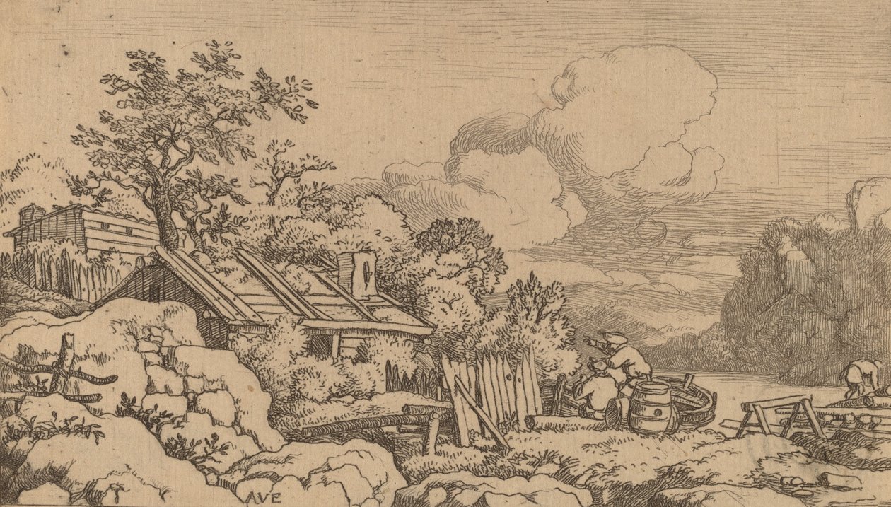 Capanna del falegname da Allart van Everdingen