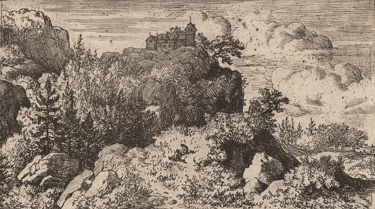 Abeti nella gola, probabilmente c. 1645-1656 da Allart van Everdingen