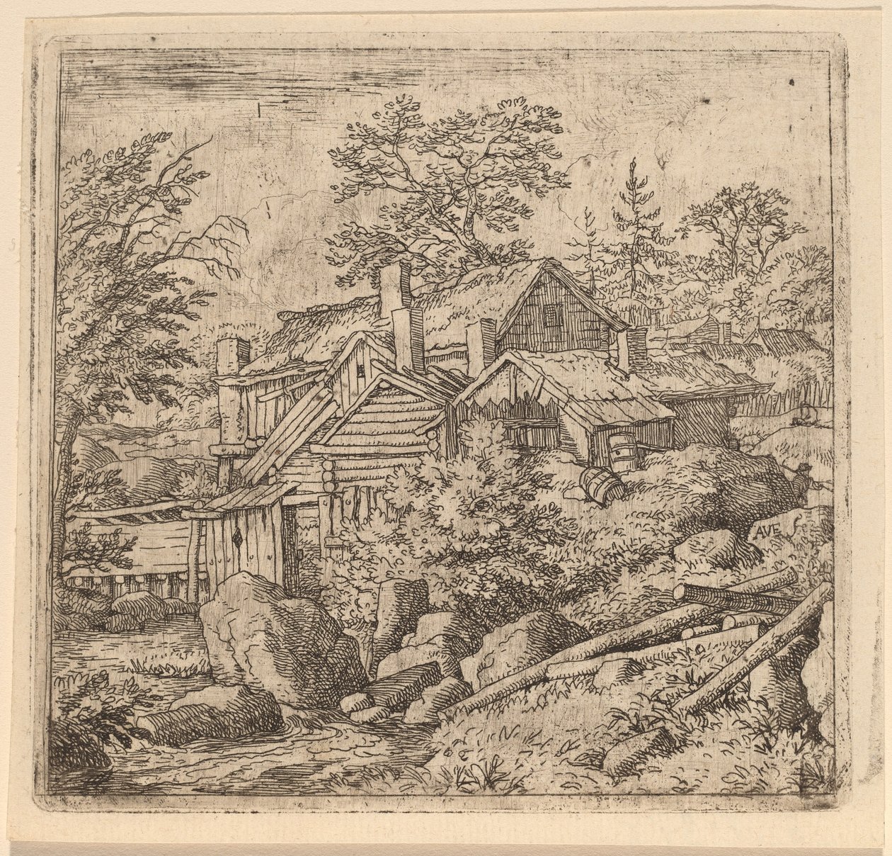 Amleto su un lato della montagna da Allart van Everdingen