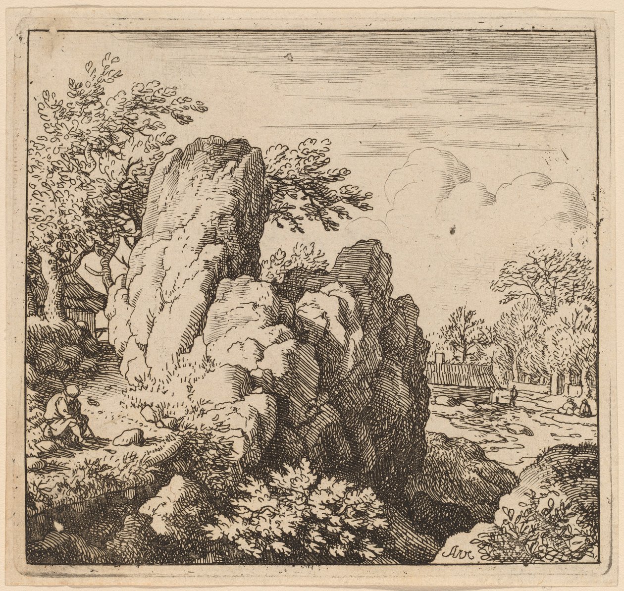 Grande roccia da Allart van Everdingen