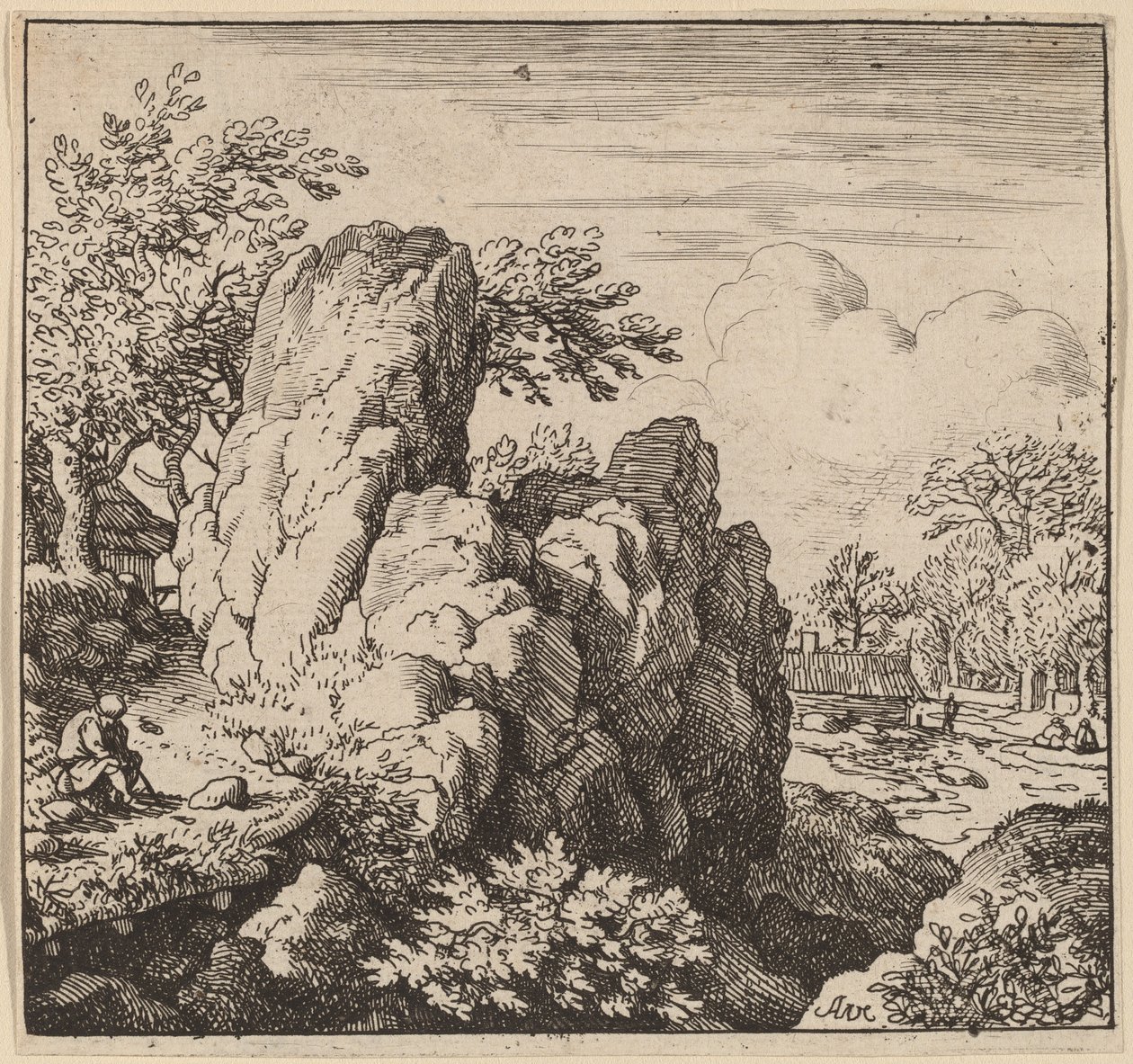 Grande roccia da Allart van Everdingen