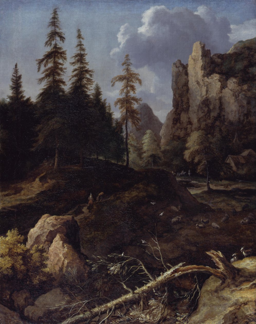 Paesaggio montano norvegese da Allart van Everdingen