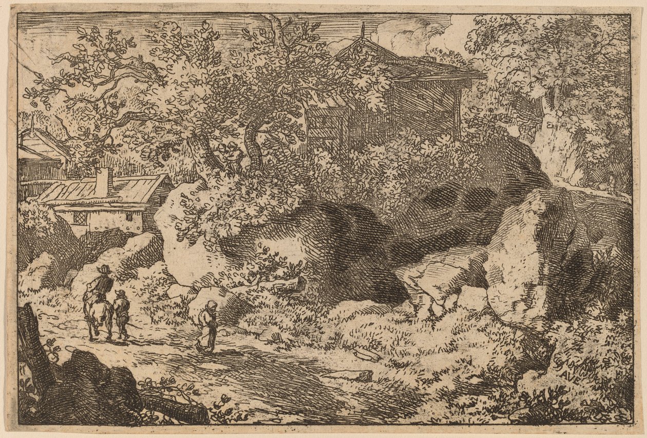 Contadino a cavallo, probabilmente c. 1645-1656 da Allart van Everdingen