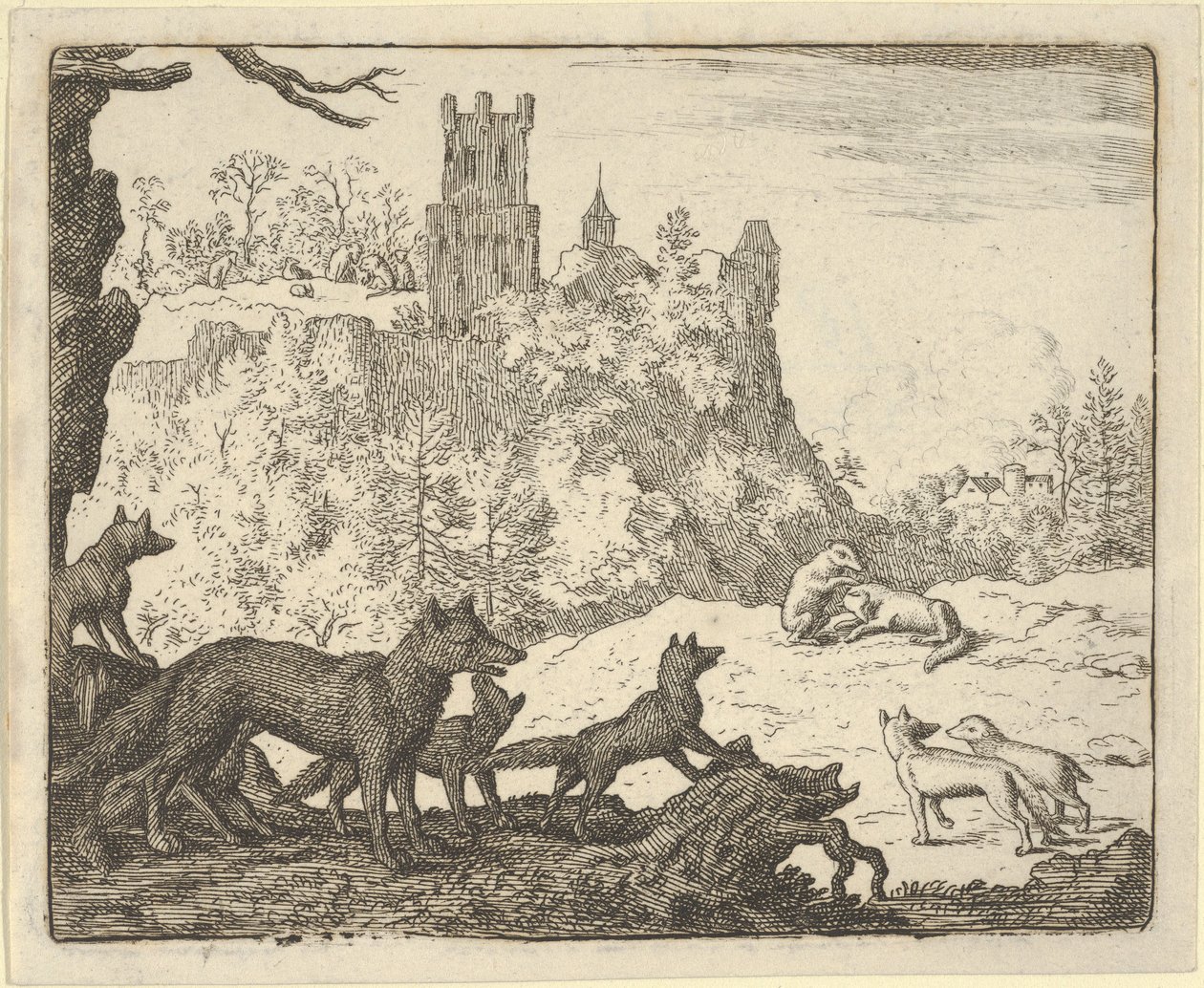 Renard Parte con il Tasso da Allart van Everdingen