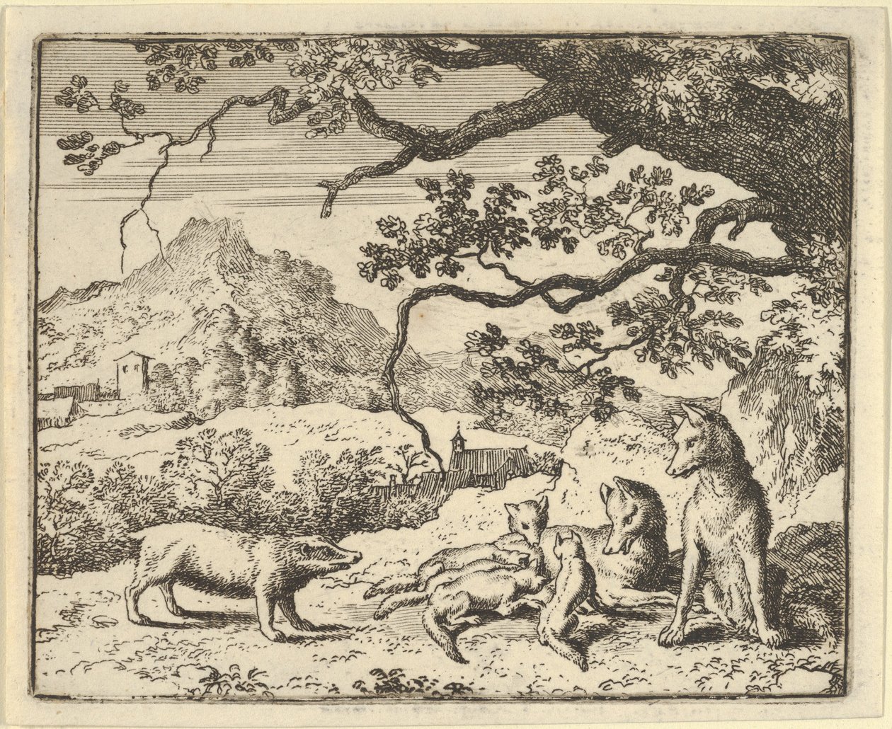 Renard riceve una nuova citazione dal tasso, 1650-75 da Allart van Everdingen