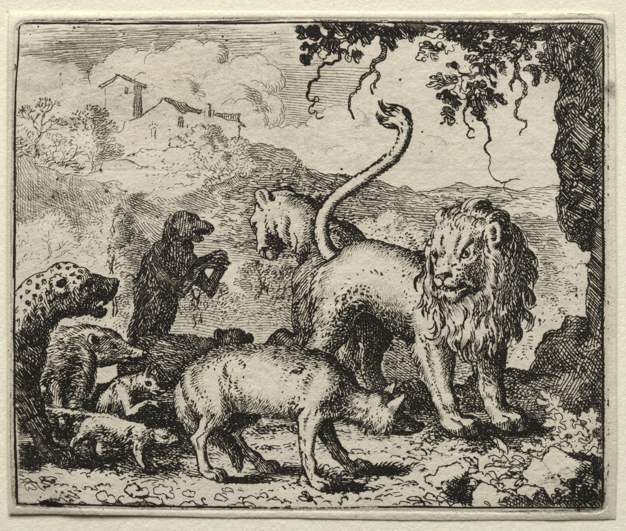 Reynard la Volpe: Prima lamentela del lupo da Allart van Everdingen