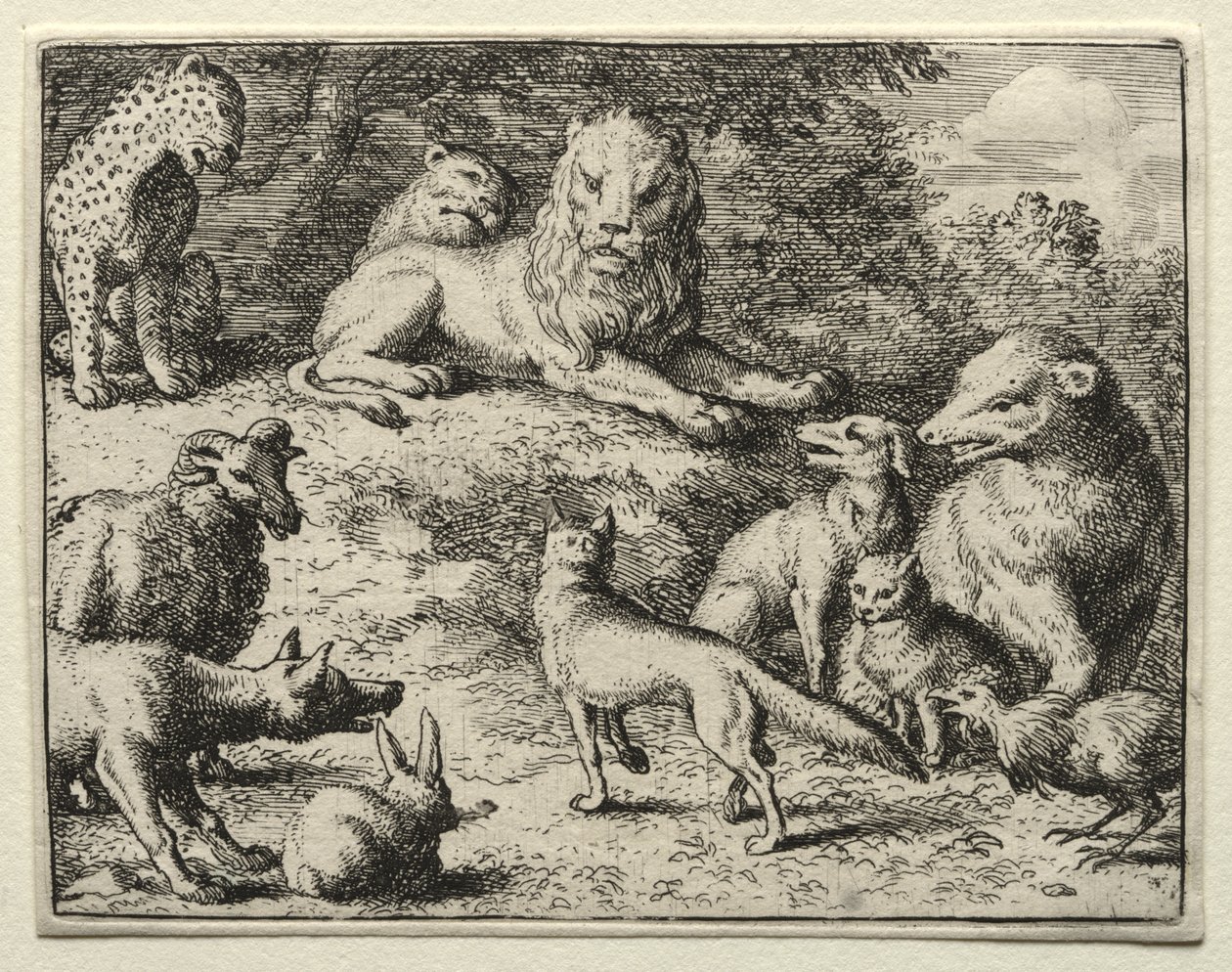 Reynard la volpe: Reynard appare a corte da Allart van Everdingen