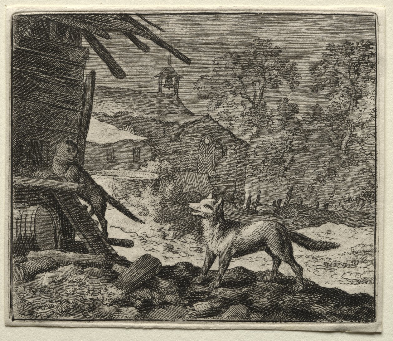 Reynard la volpe: Reynard inganna il gatto da Allart van Everdingen