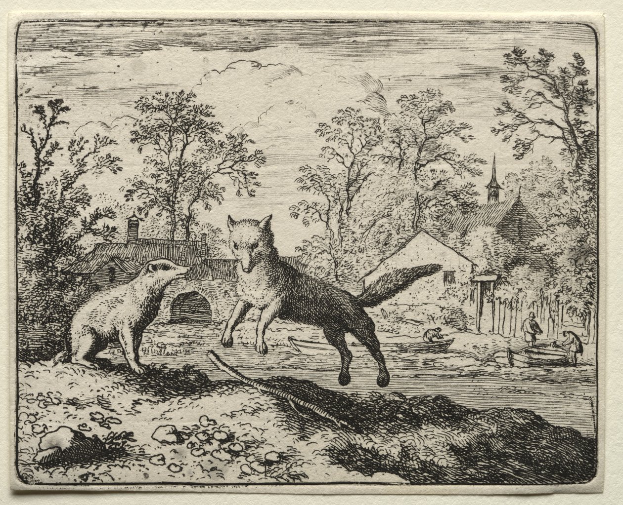 Reynard la volpe: Reynard fa penitenza da Allart van Everdingen