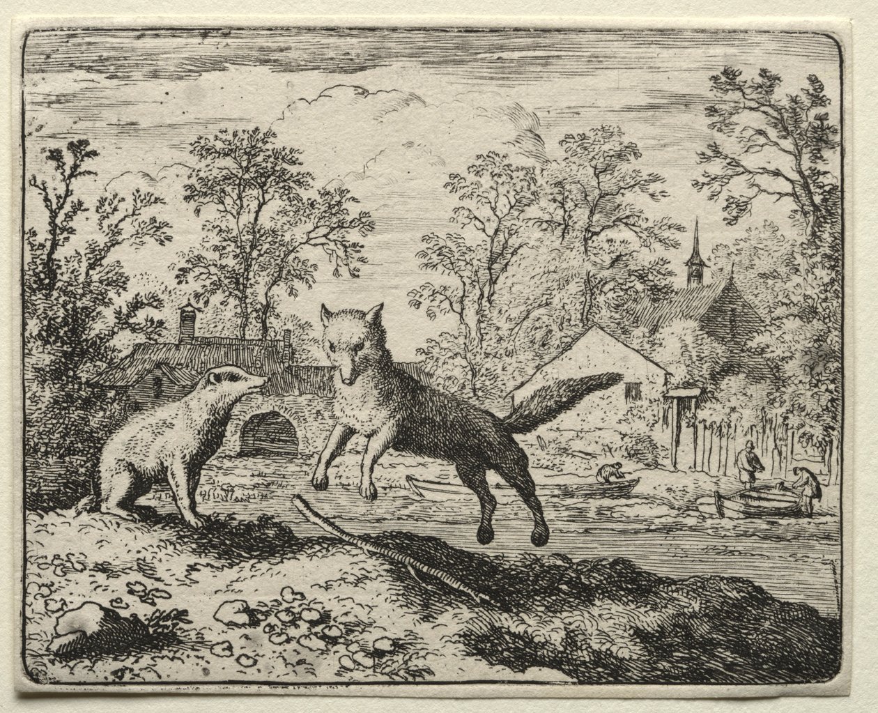Reynard la volpe: Reynard fa penitenza da Allart van Everdingen
