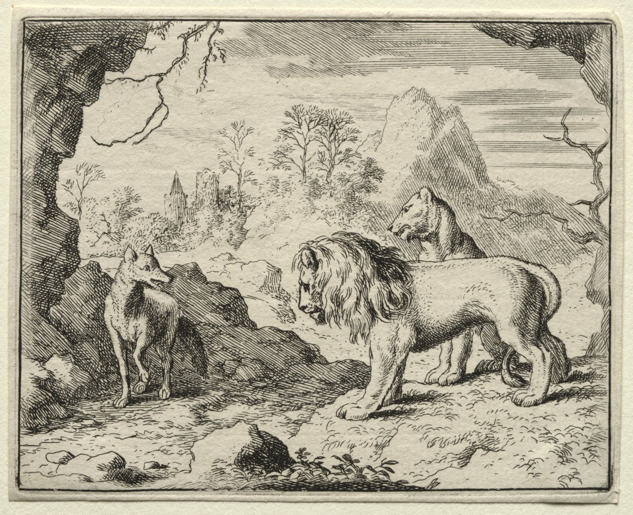 Reynard la Volpe: Reynard racconta del tesoro nascosto da Allart van Everdingen