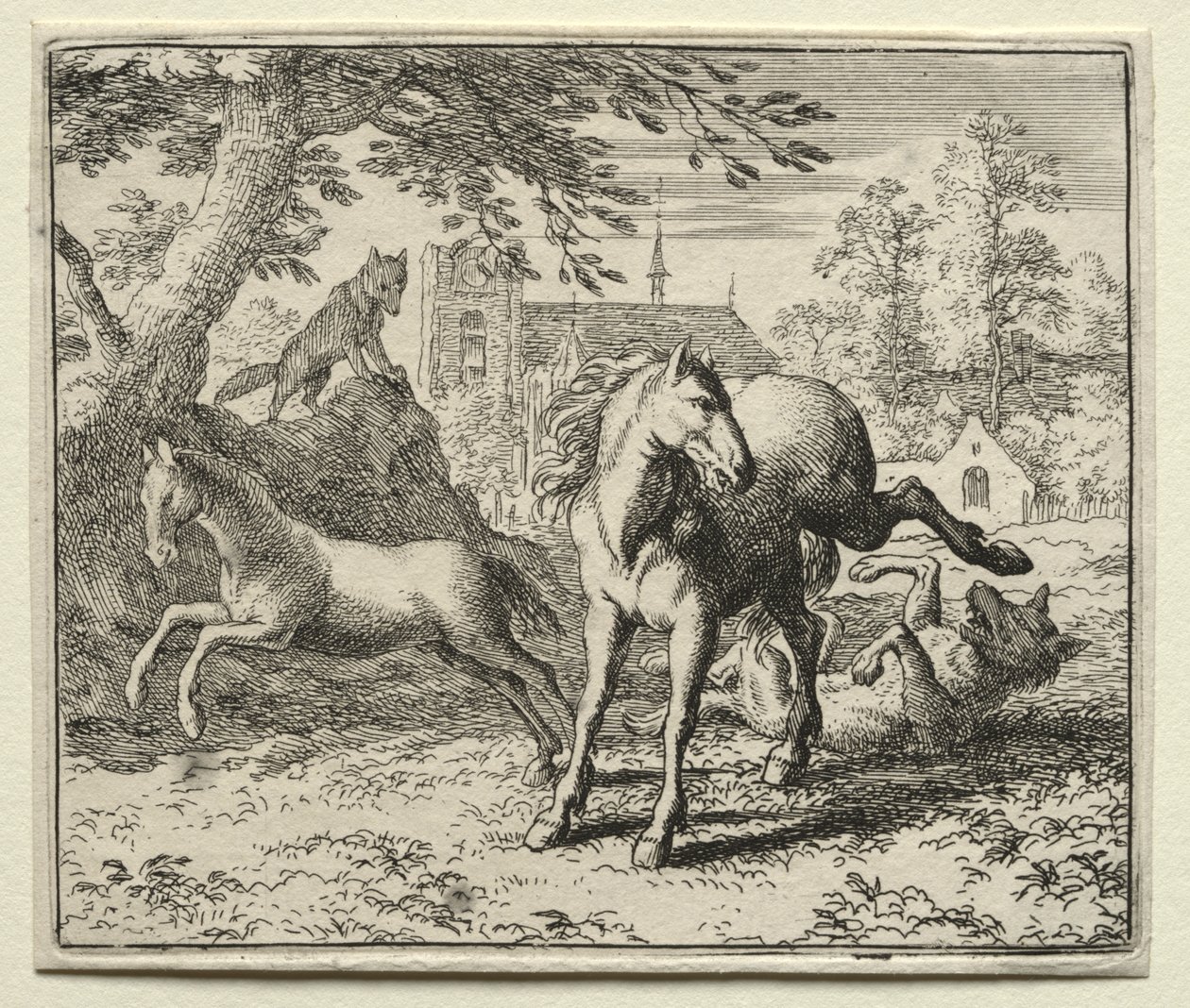 Reynard la Volpe: Reynard inganna il lupo da Allart van Everdingen