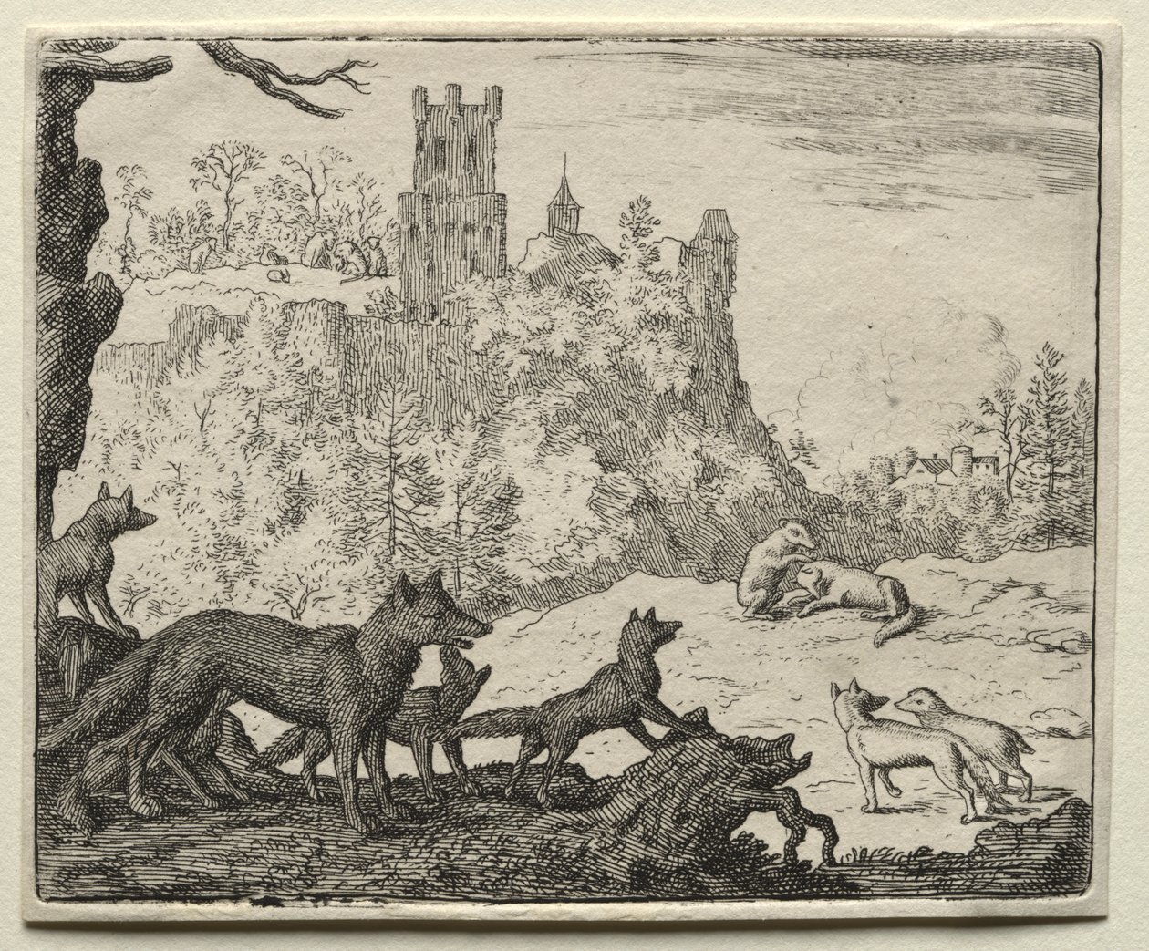 Reynard la volpe: Reynard e il tasso partono per la corte da Allart van Everdingen