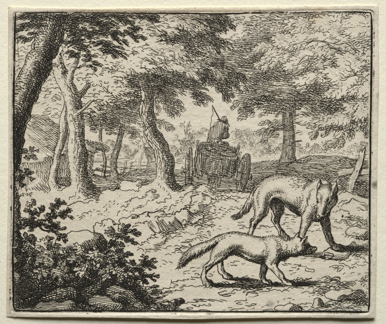 Reynard la Volpe: La difesa del tasso di Reynard da Allart van Everdingen