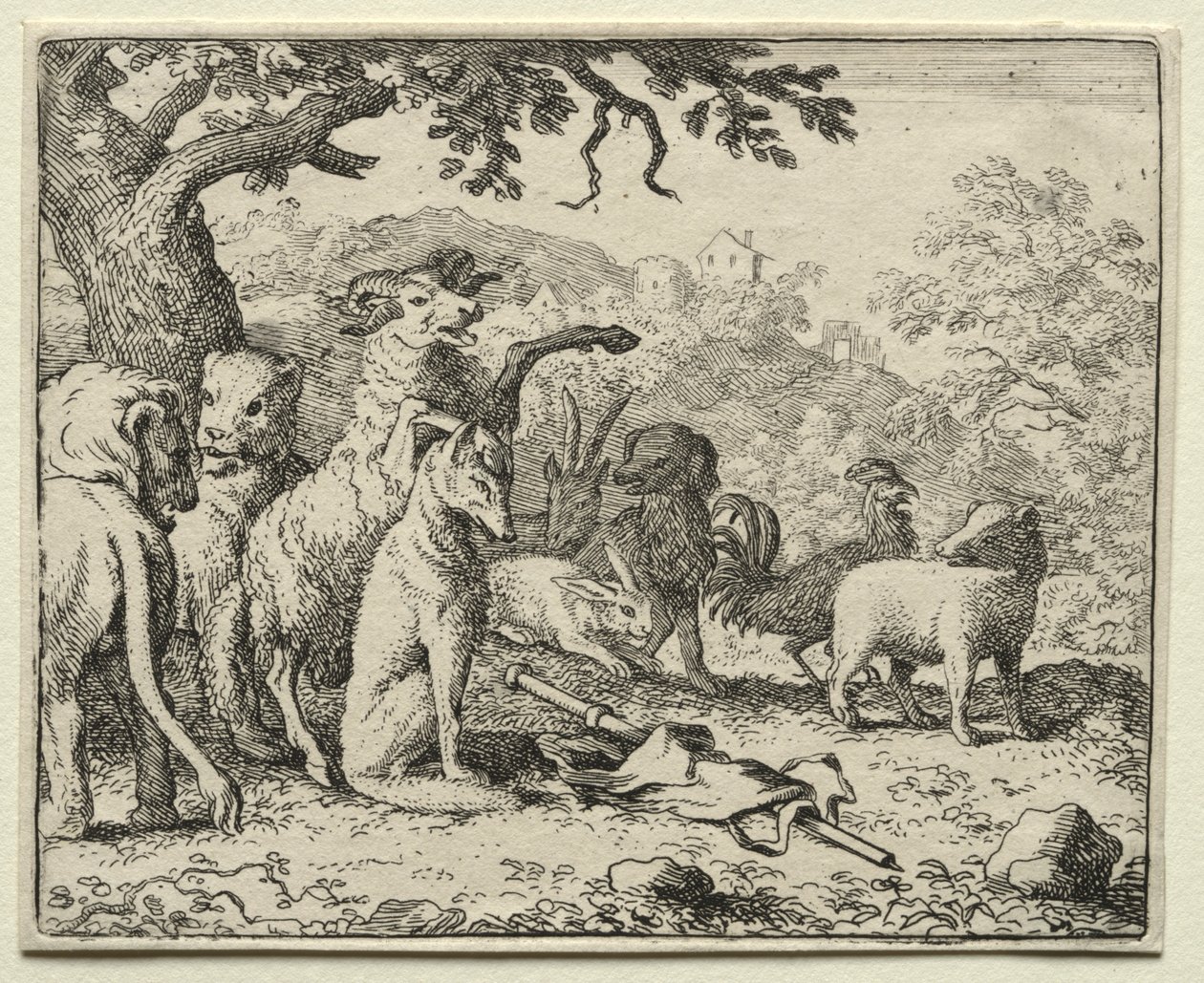 Reynard la volpe: La benedizione data a Reynard da Allart van Everdingen