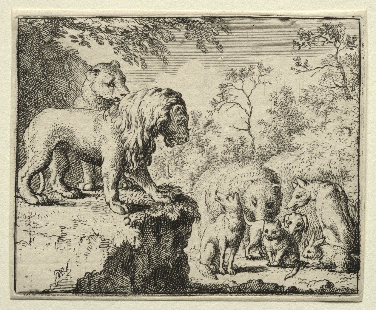 Reynard la Volpe: Il perdono di Reynard da Allart van Everdingen