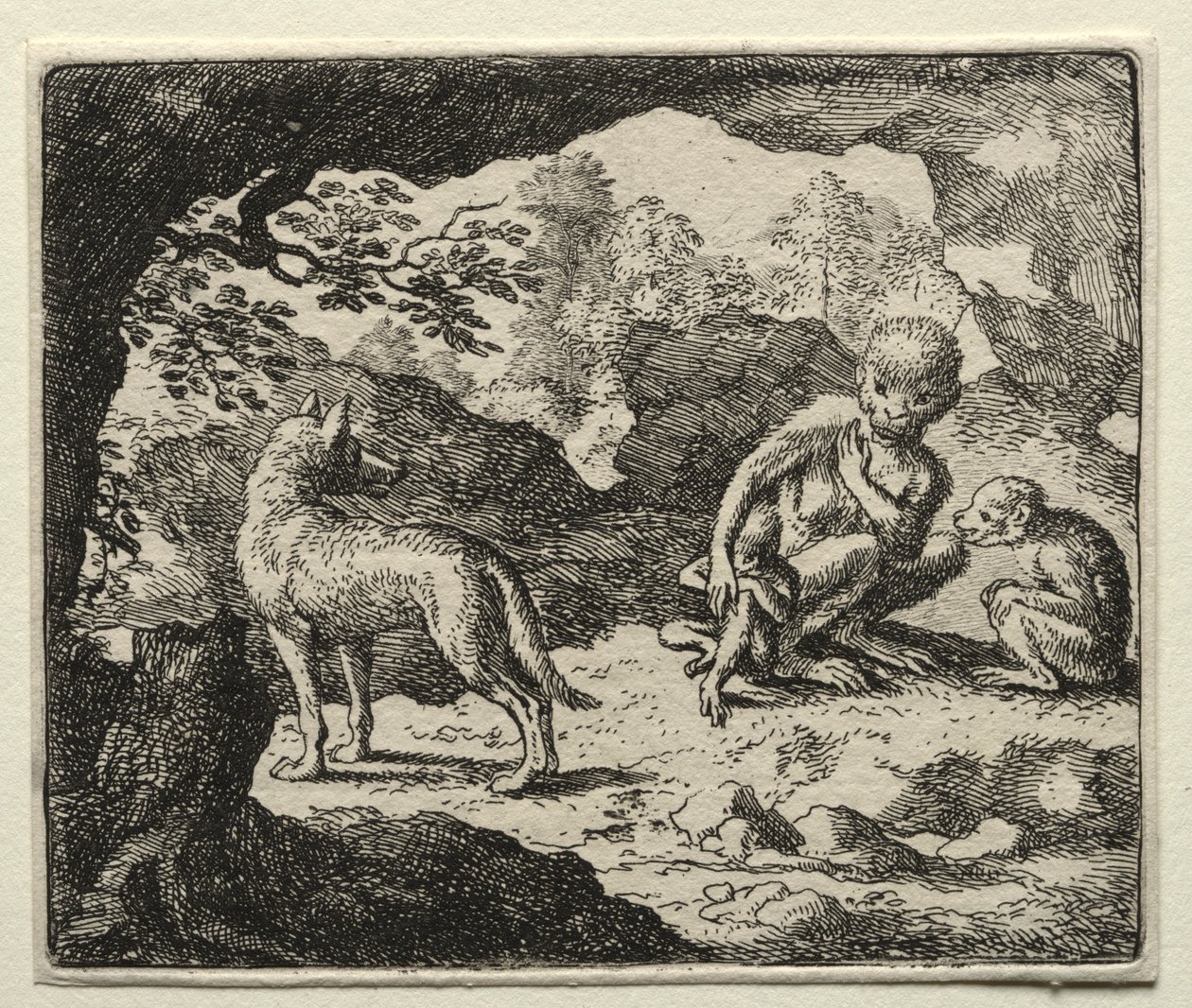 Reynard la volpe: il lupo nella tana delle scimmie da Allart van Everdingen
