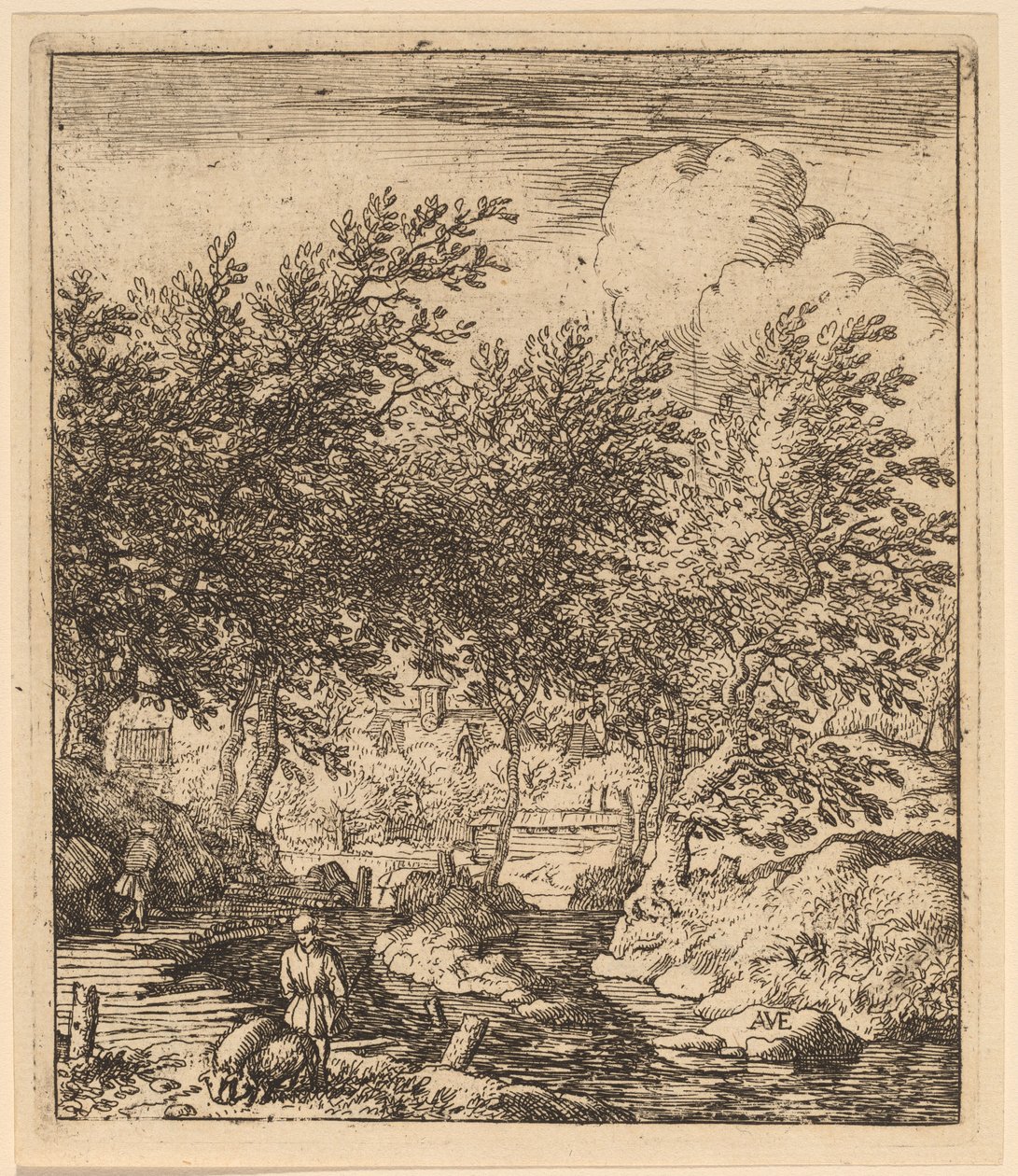 Guardiano di maiali da Allart van Everdingen