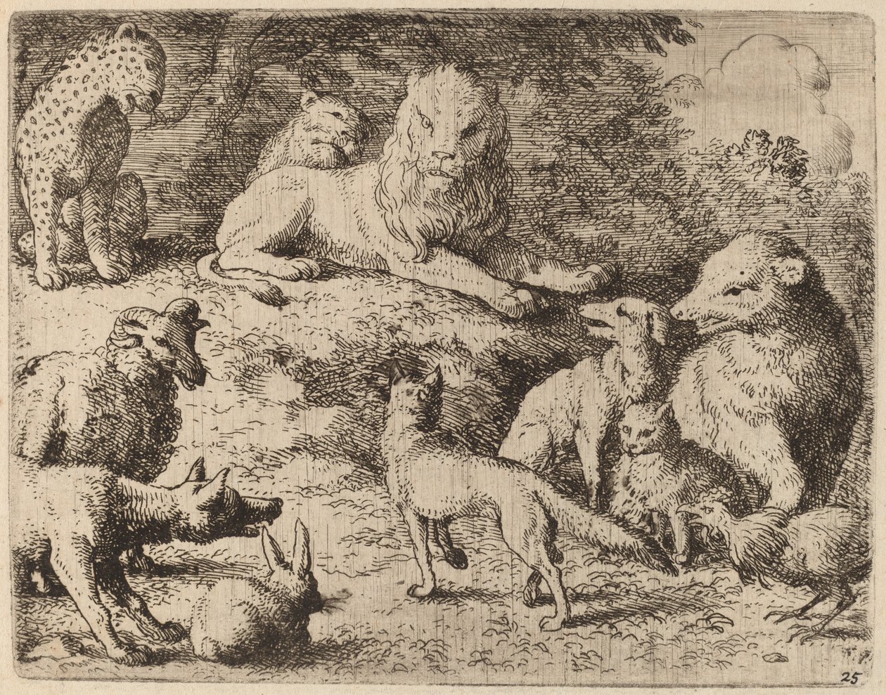 Gli animali presentano le loro accuse contro Reynard da Allart van Everdingen