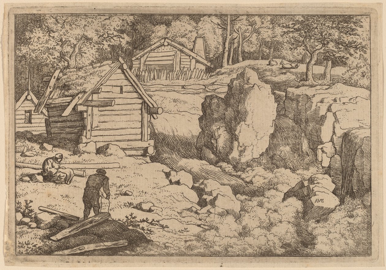 Il falegname, probabilmente c. 1645-1656 da Allart van Everdingen
