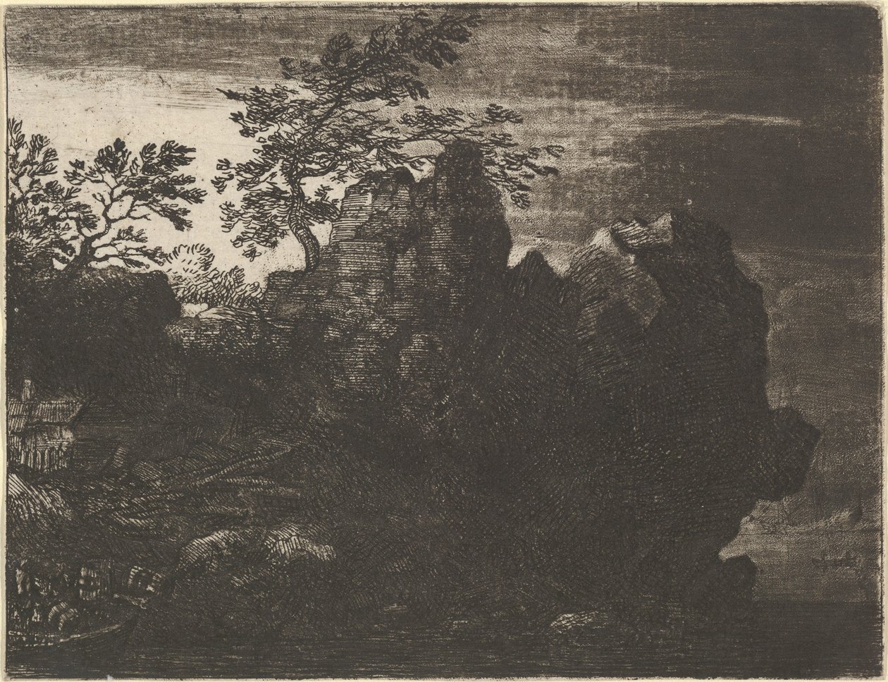 La Grande Roccia al Fiume, XVII secolo da Allart van Everdingen