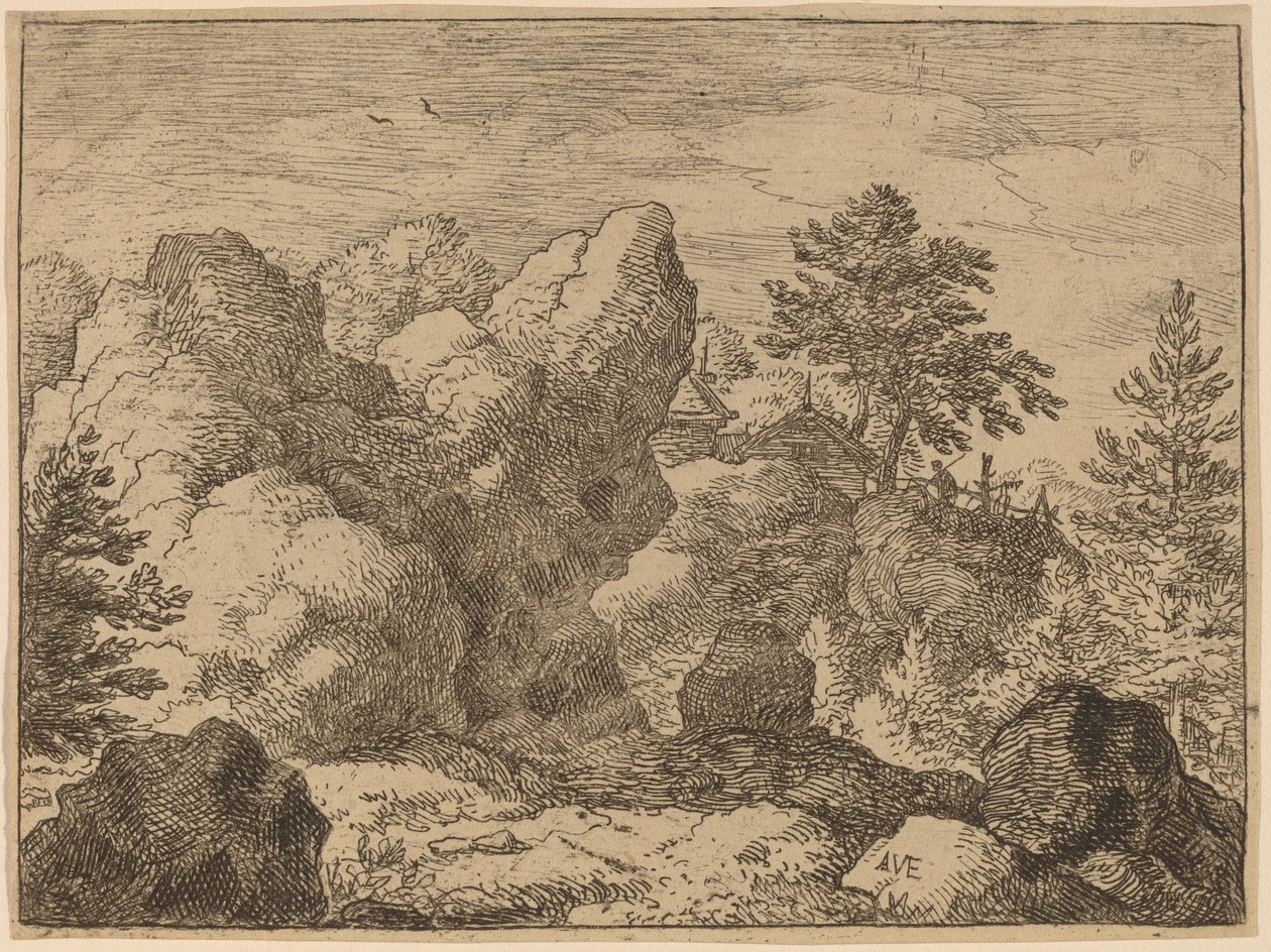 La roccia appuntita da Allart van Everdingen