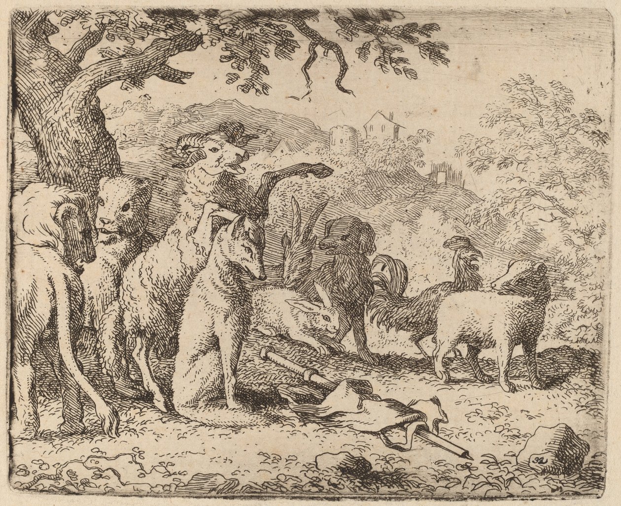 Il Montone Benedice Reynard da Allart van Everdingen